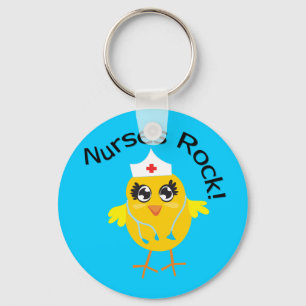 Nurses Rock Key Ring