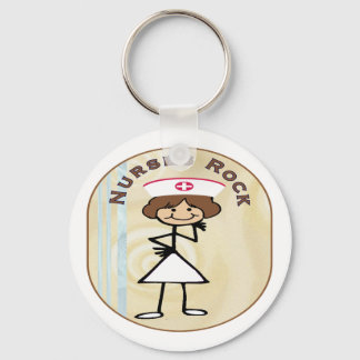 Nurses Rock Key Ring