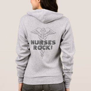 Nurses Rock   neon yellow hoodie