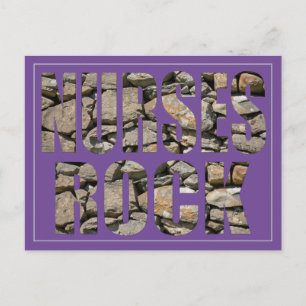 NURSES ROCK POSTCARD