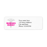 Nurses Rock! Return label address