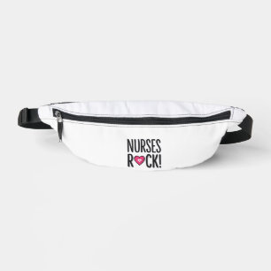 Nurses Rock Vintage Nurse Heart Vector Design_1 Bum Bags