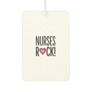 Nurses Rock Vintage Nurse Heart Vector Design_1 Car Air Freshener