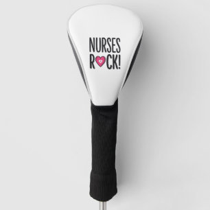 Nurses Rock Vintage Nurse Heart Vector Design_1 Golf Head Cover