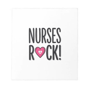 Nurses Rock Vintage Nurse Heart Vector Design_1 Notepad