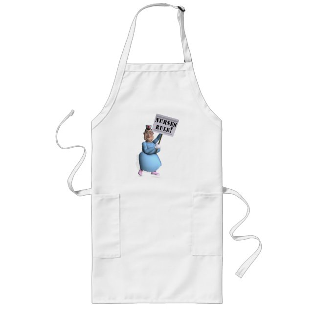 Nurses Rule! Long Apron (Front)