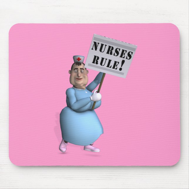 Nurses Rule! Mouse Pad (Front)