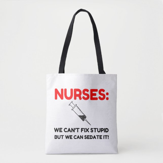 NURSES SEDATED TOTE BAG (Front)