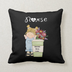 Nurses Serving With Care Cushion
