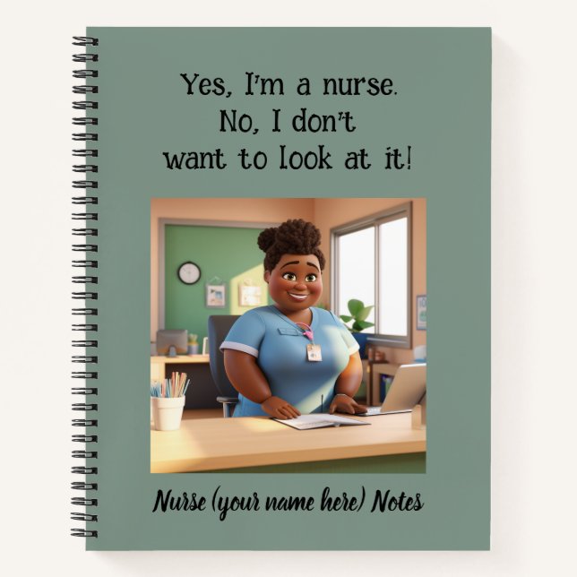 Nurse's Spiral Notebook (Front)