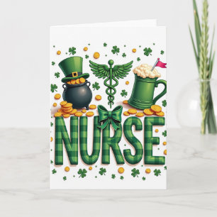 Nurses St Patricks Day Card