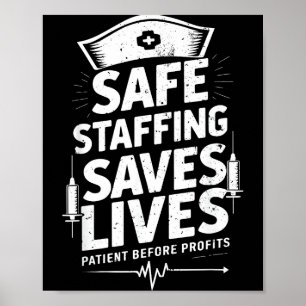 Nurses Strike Save Nursing Suprt Safe Staffing Sav Poster