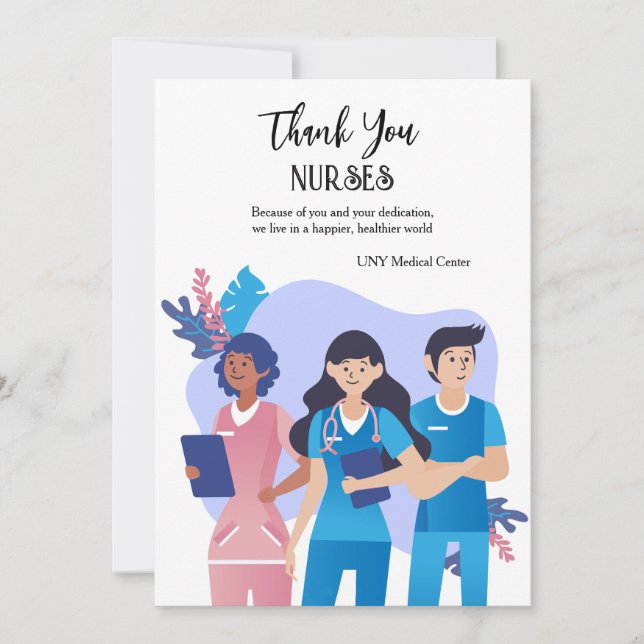 Nurses Thank You Card (Front)
