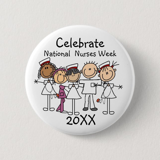 Nurses Week 2022 T-shirts and Gifts Button (Front)