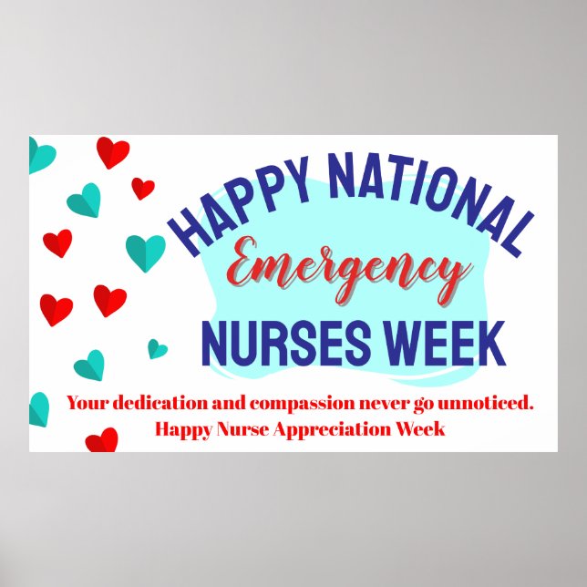 Nurses Week Appreciation Banner – Honouring  Poster (Front)