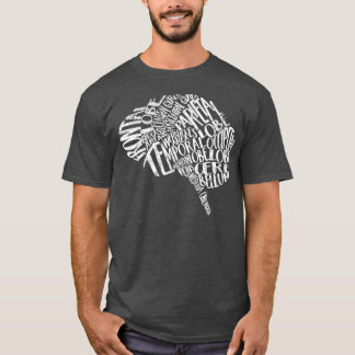 Nurses Week Brain Typography RN Neuronurse T-Shirt