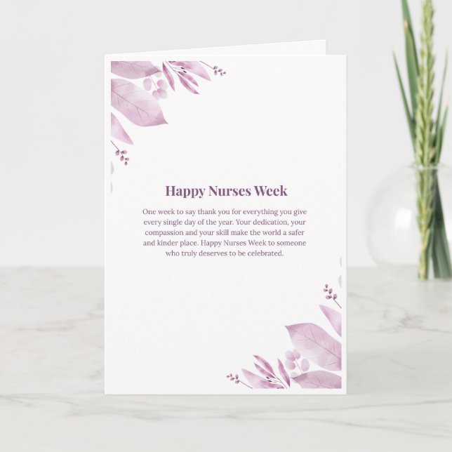 Nurses Week Card — Happy Nurses Week (Front)