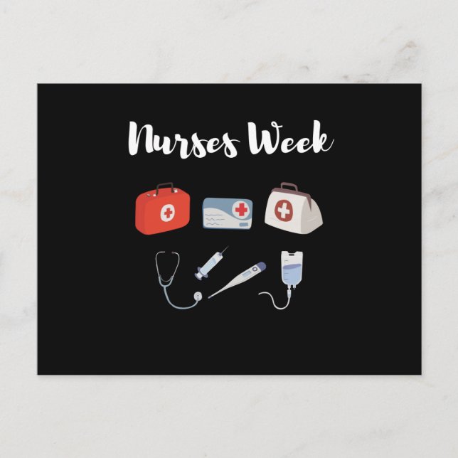 Nurses Week. Happy National Nurses Week Postcard (Front)
