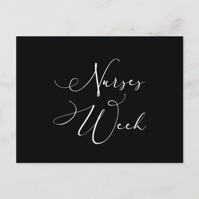 Nurses Week. Happy National Nurses Week Postcard (Front)