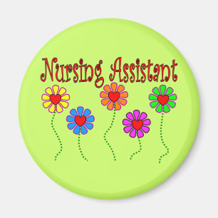 Nursing Assistant Gifts--Floral Design Magnet