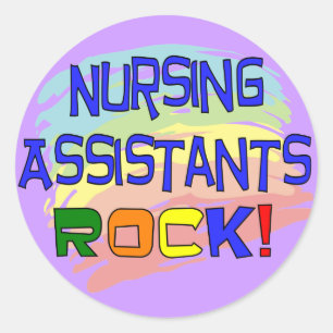 Nursing Assistants ROCK Classic Round Sticker