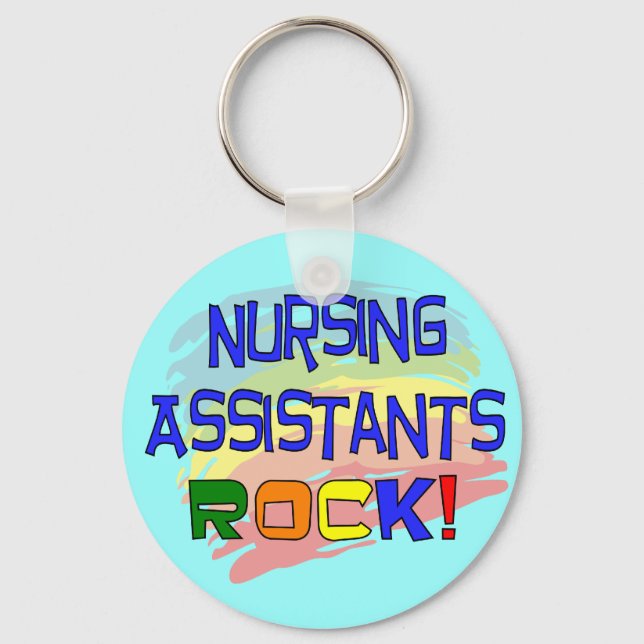 Nursing Assistants ROCK Key Ring (Front)