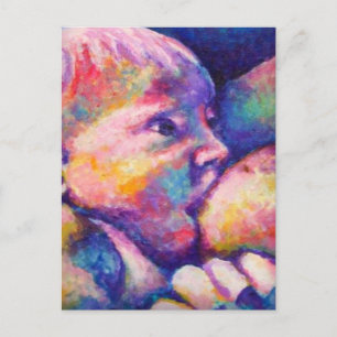 Nursing Baby Postcard