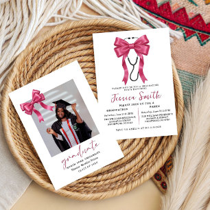 Nursing Bow Graduation Party Invitation 2026,