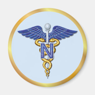 Nursing Caduceus Magnet