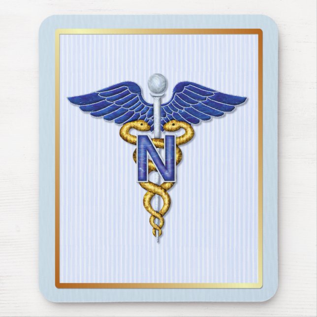Nursing Caduceus Mouse Pad (Front)