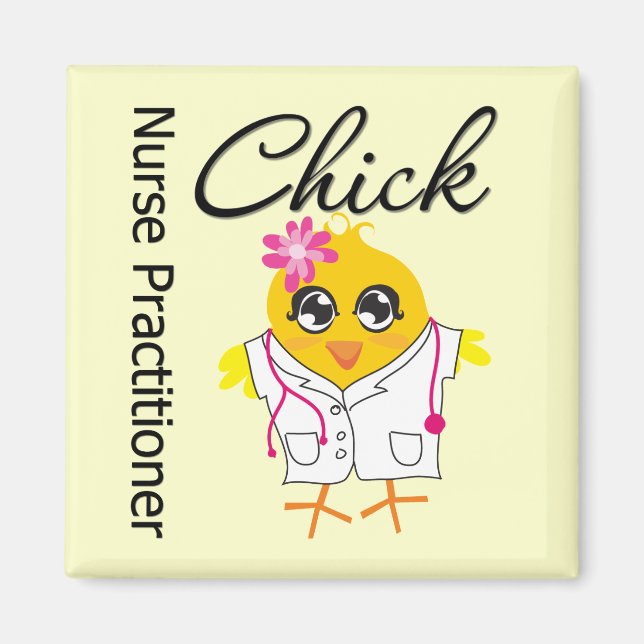 Nursing Career Chick Nurse Practitioner Magnet (Front)