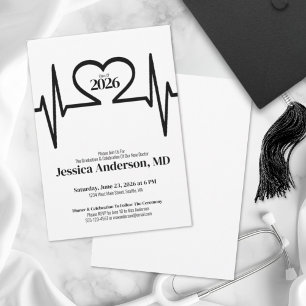 Nursing Doctor Medical School Graduation Invitation