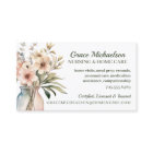 Nursing Elderly Caregiver Services Business Card