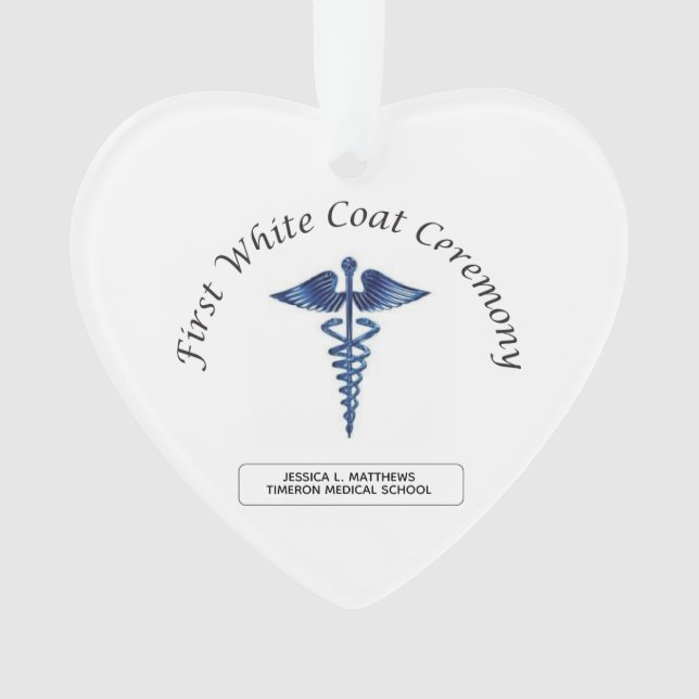 Nursing First White Coat Ceremony Ornament (Front)