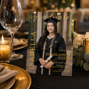 Nursing Graduate Photo Party Invitation