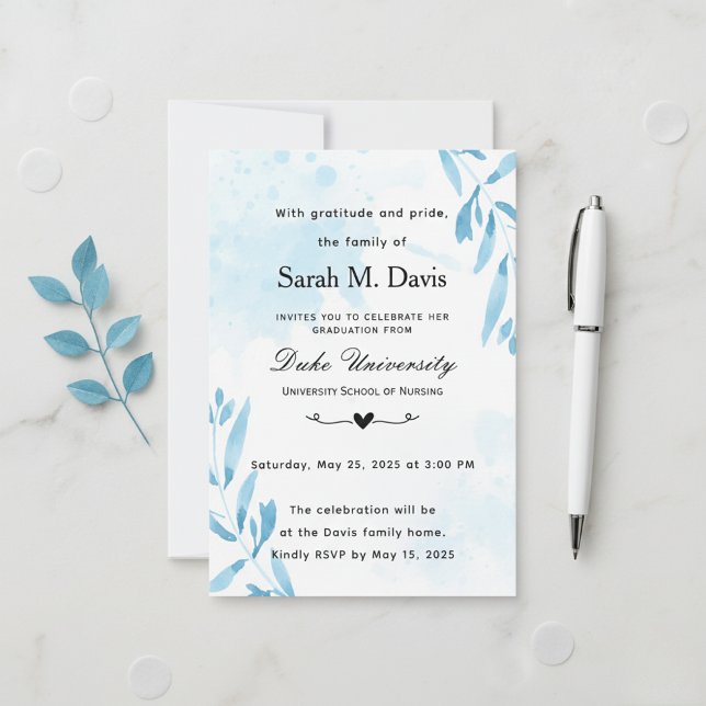 Nursing graduation invitation (Creator Uploaded)