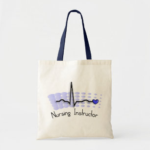Nursing Instructor QRS Blue Tote Bag