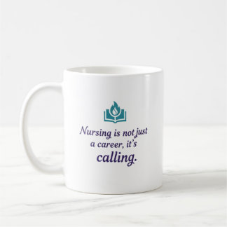 Nursing is a Calling Modern Medical Identity Coffee Mug
