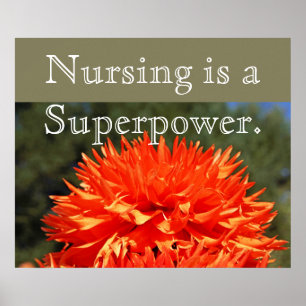 Nursing is a Superpower art prints posters Nurse