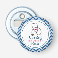 Nursing is a work of Heart Saying w/ Stethescope