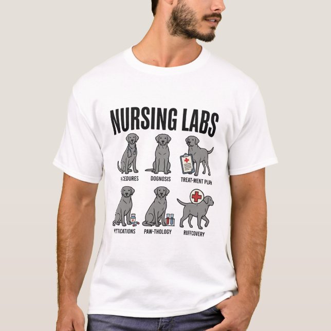 Nursing Labs Dog Medical Pun Vector Shirt Design_1 (Front)