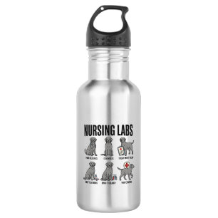 Nursing Labs Dog Medical Pun Vector Shirt Design_1 532 Ml Water Bottle
