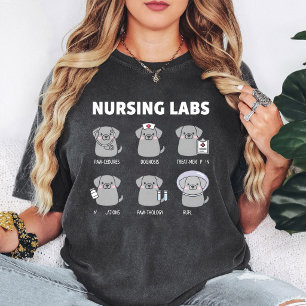 Nursing Labs Dog Puns T-Shirt