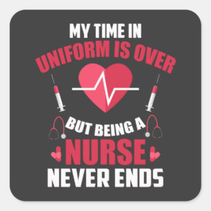 Nursing Life Being A Nurse Square Sticker