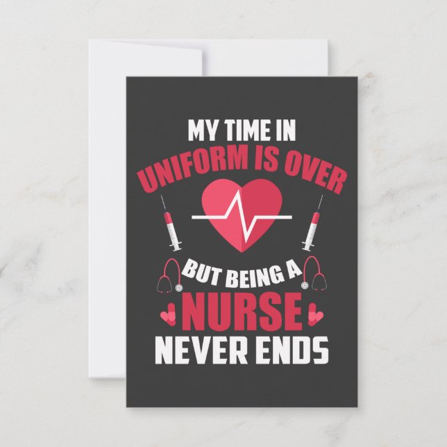 Nursing Life | Being A Nurse Thank You Card (Front)