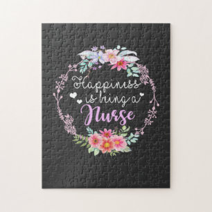 Nursing Life   Happiness Is Being A Nurse Jigsaw Puzzle