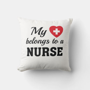 Nursing Life My Heart Belongs Nurse Cushion