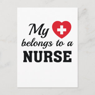 Nursing Life My Heart Belongs Nurse Postcard