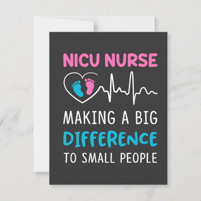 Nursing Life | Nicu Nurse Thank You Card (Front)