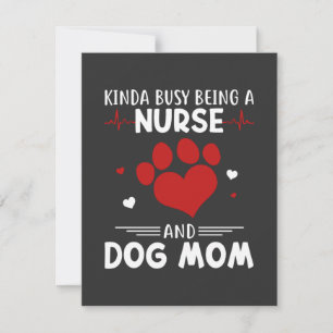 Nursing Life Nurse And Dog Mum Thank You Card